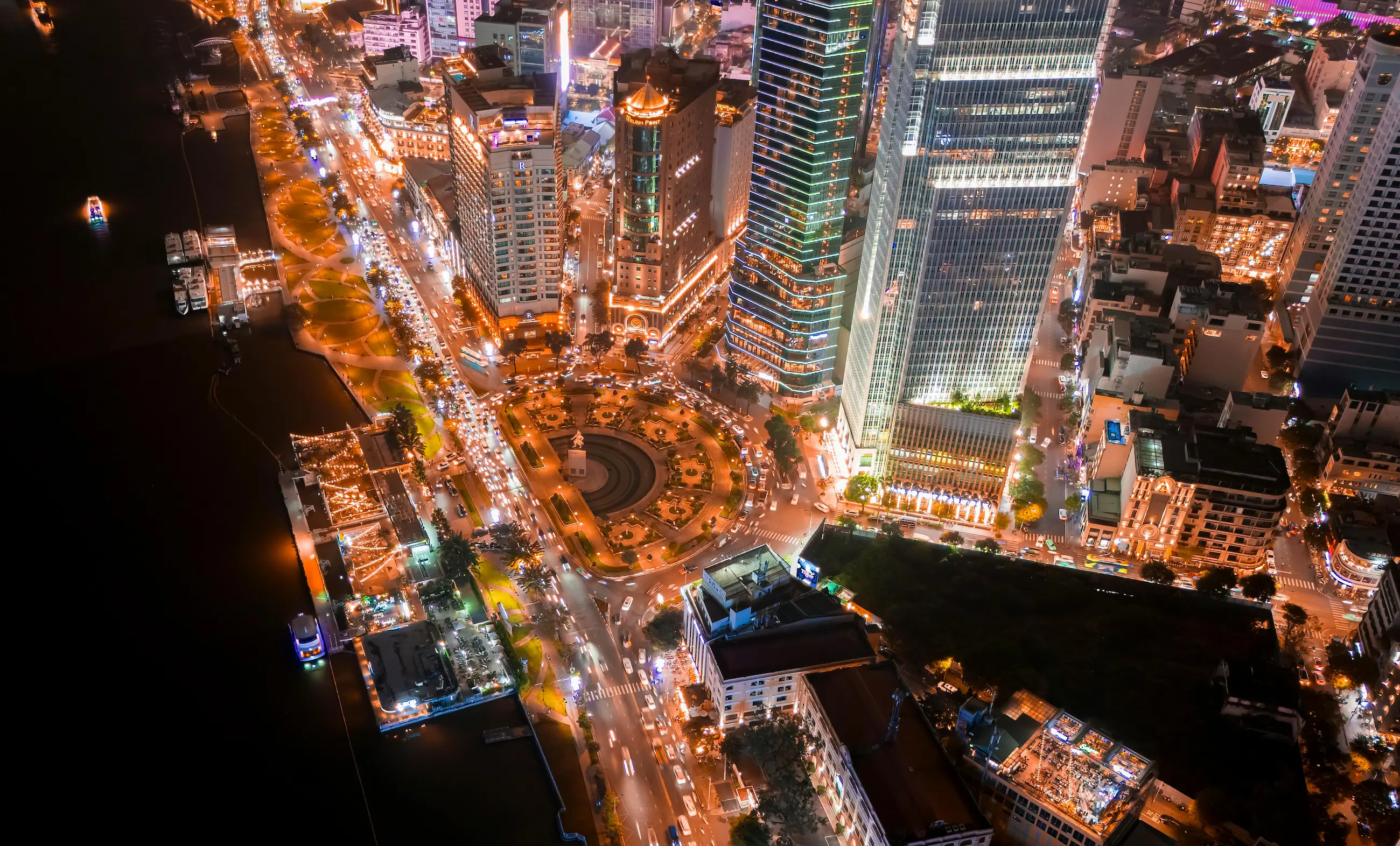 Ho Chi Minh City at night